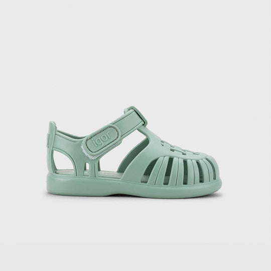 Igor Tobby Solid Sandals - Matcha-Sandals-Matcha-18 (UK 2) | Natural Baby Shower