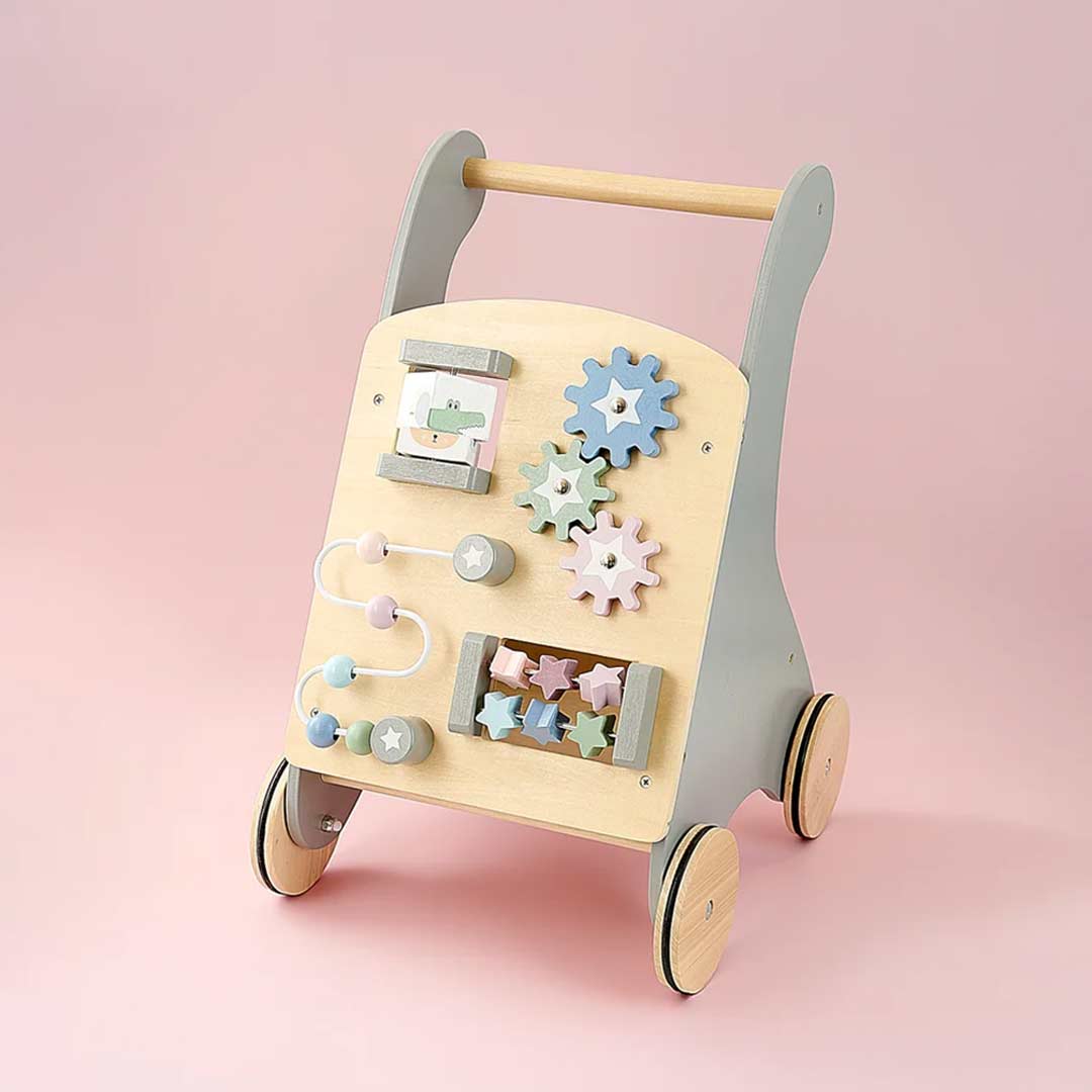 Jabadabado Activity Wagon - Teddy-Push-Alongs-Teddy- | Natural Baby Shower