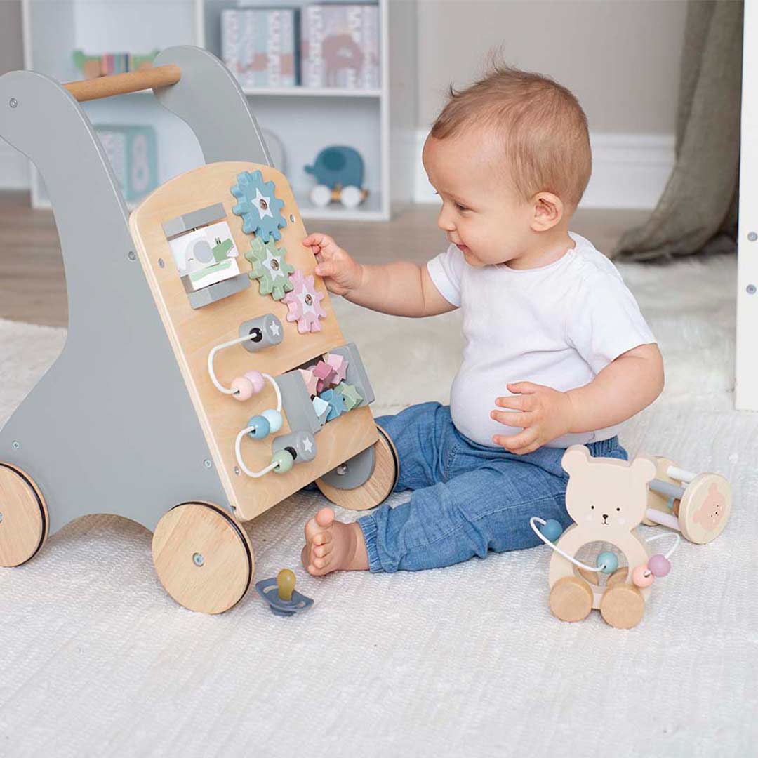 Jabadabado Activity Wagon - Teddy-Push-Alongs-Teddy- | Natural Baby Shower