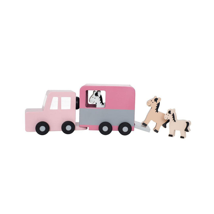Jabadabado Horse Trailer - Pink-Role Play-Pink- | Natural Baby Shower