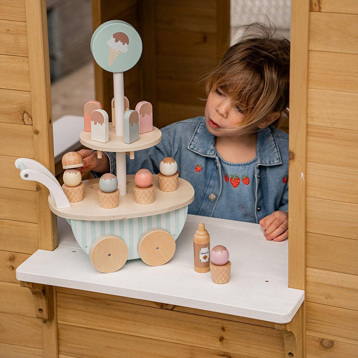Jabadabado Ice Cream Trolley - Stripes-Role Play-Stripes- | Natural Baby Shower