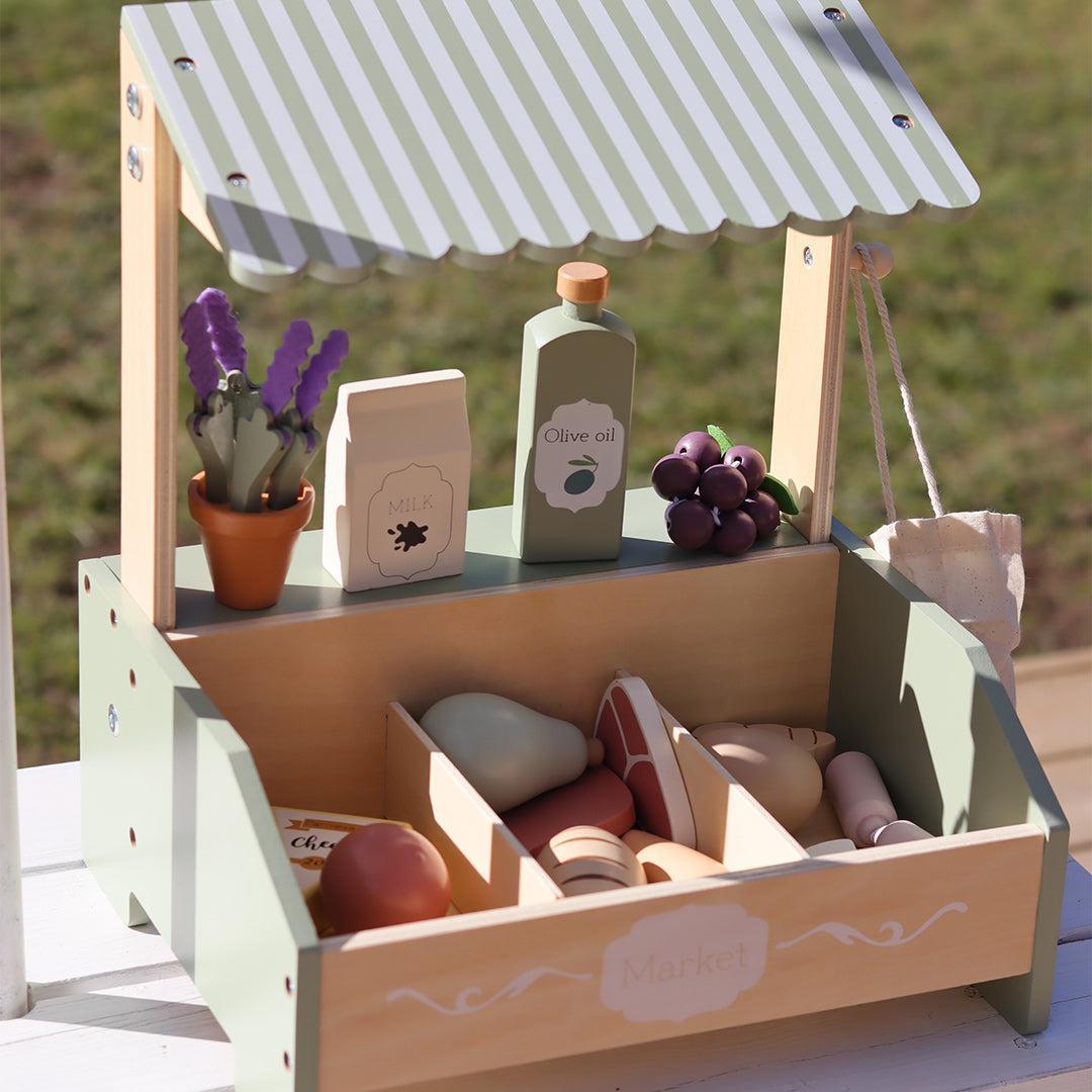 Jabadabado Market Stand Mini-Role Play- | Natural Baby Shower