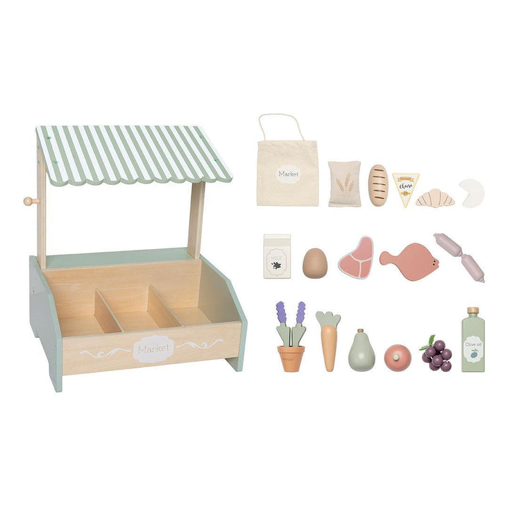 Jabadabado Market Stand Mini-Role Play- | Natural Baby Shower