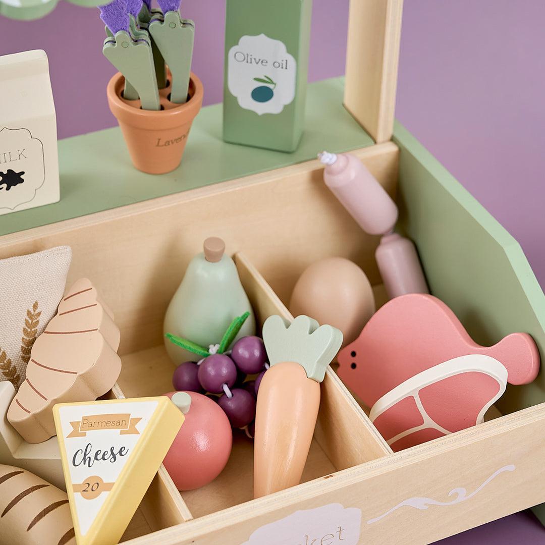 Jabadabado Market Stand Mini-Role Play- | Natural Baby Shower
