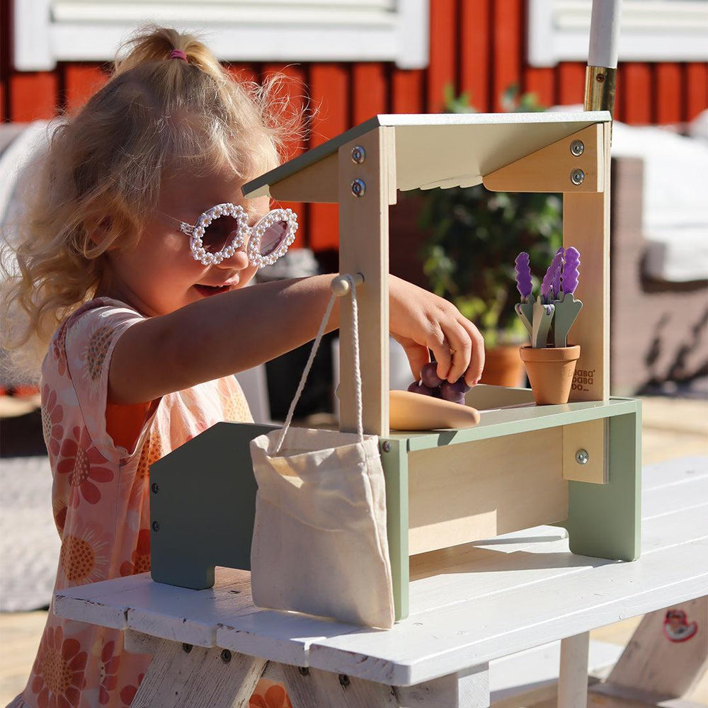 Jabadabado Market Stand Mini-Role Play- | Natural Baby Shower