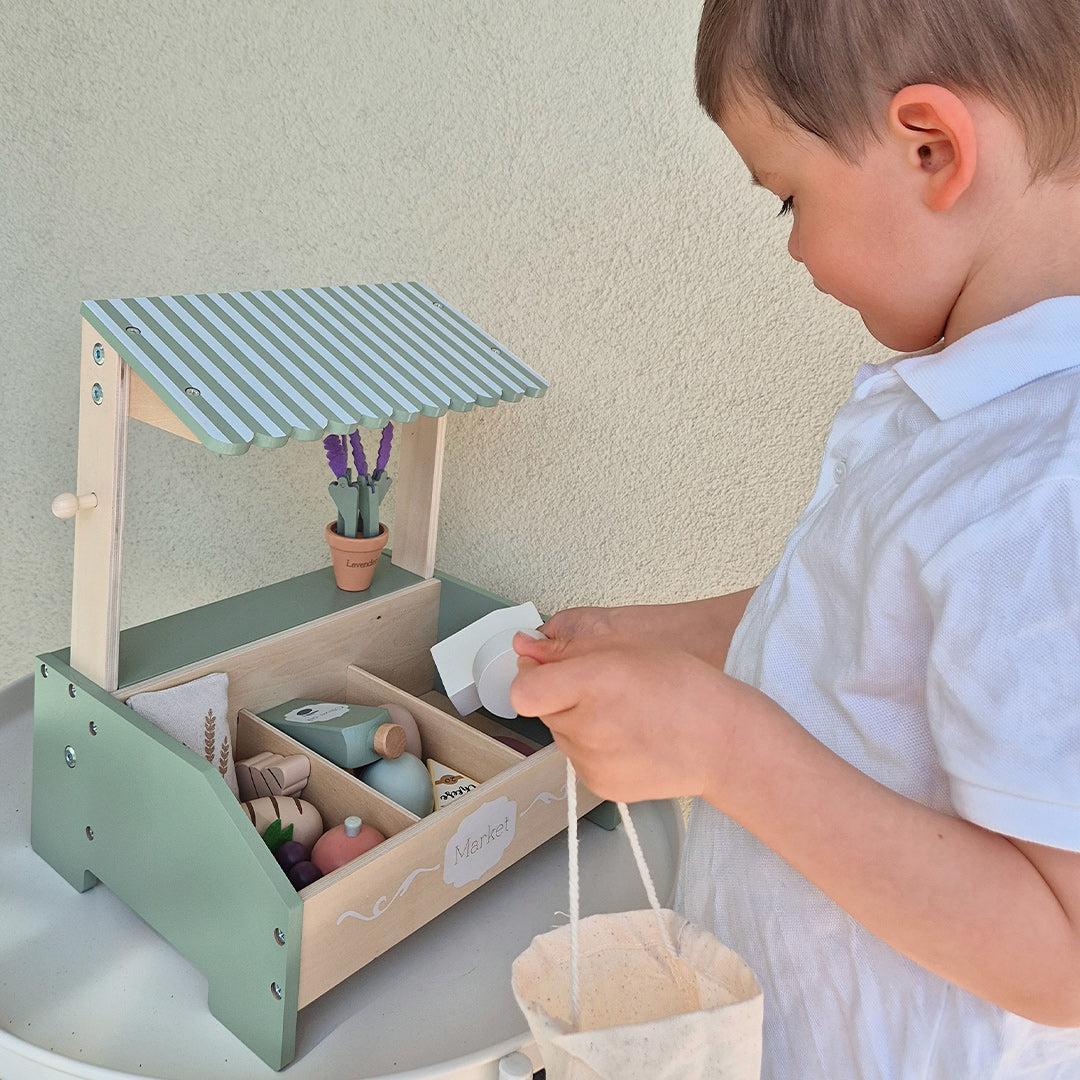 Jabadabado Market Stand Mini-Role Play- | Natural Baby Shower