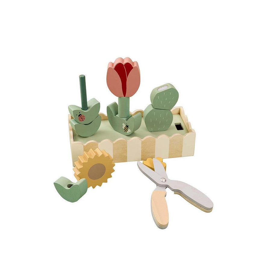Jabadabado Stack & Cut Flowers-Stacking Toys- | Natural Baby Shower