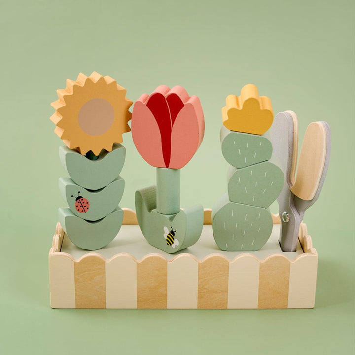 Jabadabado Stack & Cut Flowers-Stacking Toys- | Natural Baby Shower