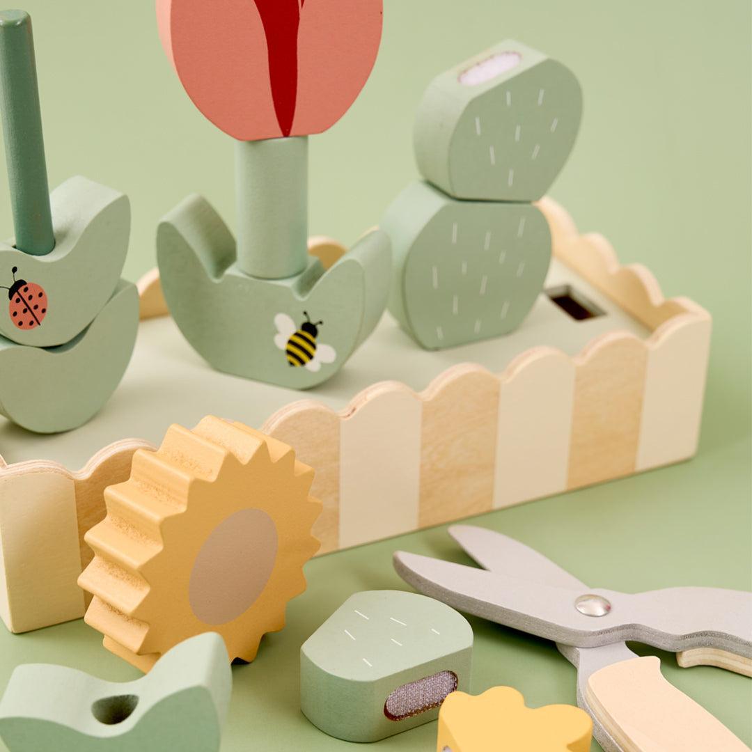 Jabadabado Stack & Cut Flowers-Stacking Toys- | Natural Baby Shower