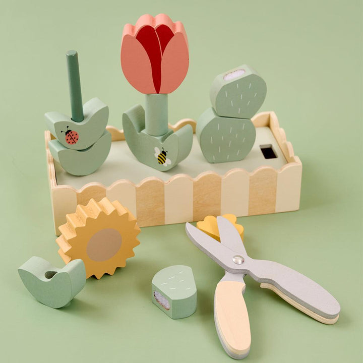 Jabadabado Stack & Cut Flowers-Stacking Toys- | Natural Baby Shower