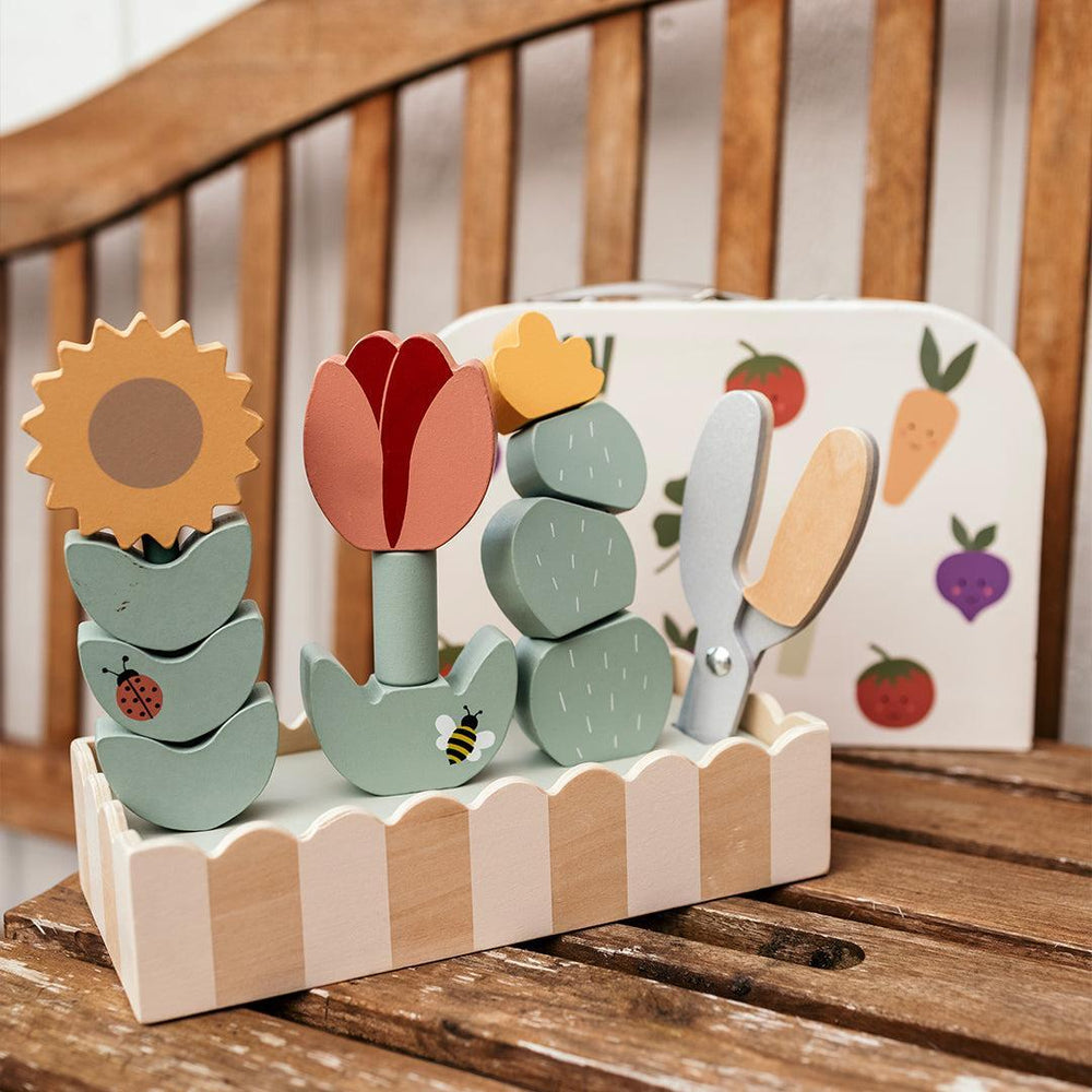 Jabadabado Stack & Cut Flowers-Stacking Toys- | Natural Baby Shower