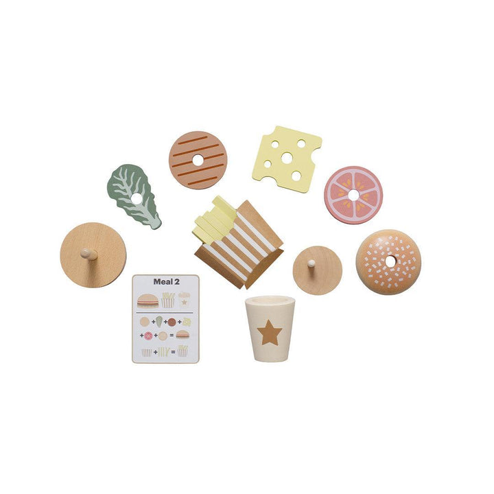 Jabadabado Stacking Burger-Stacking Toys- | Natural Baby Shower