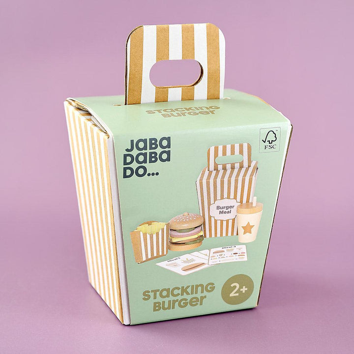 Jabadabado Stacking Burger-Stacking Toys- | Natural Baby Shower
