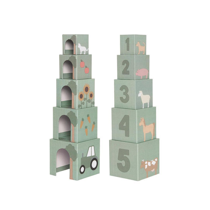 Jabadabado Stacking Cubes Farm-Stacking Toys- | Natural Baby Shower