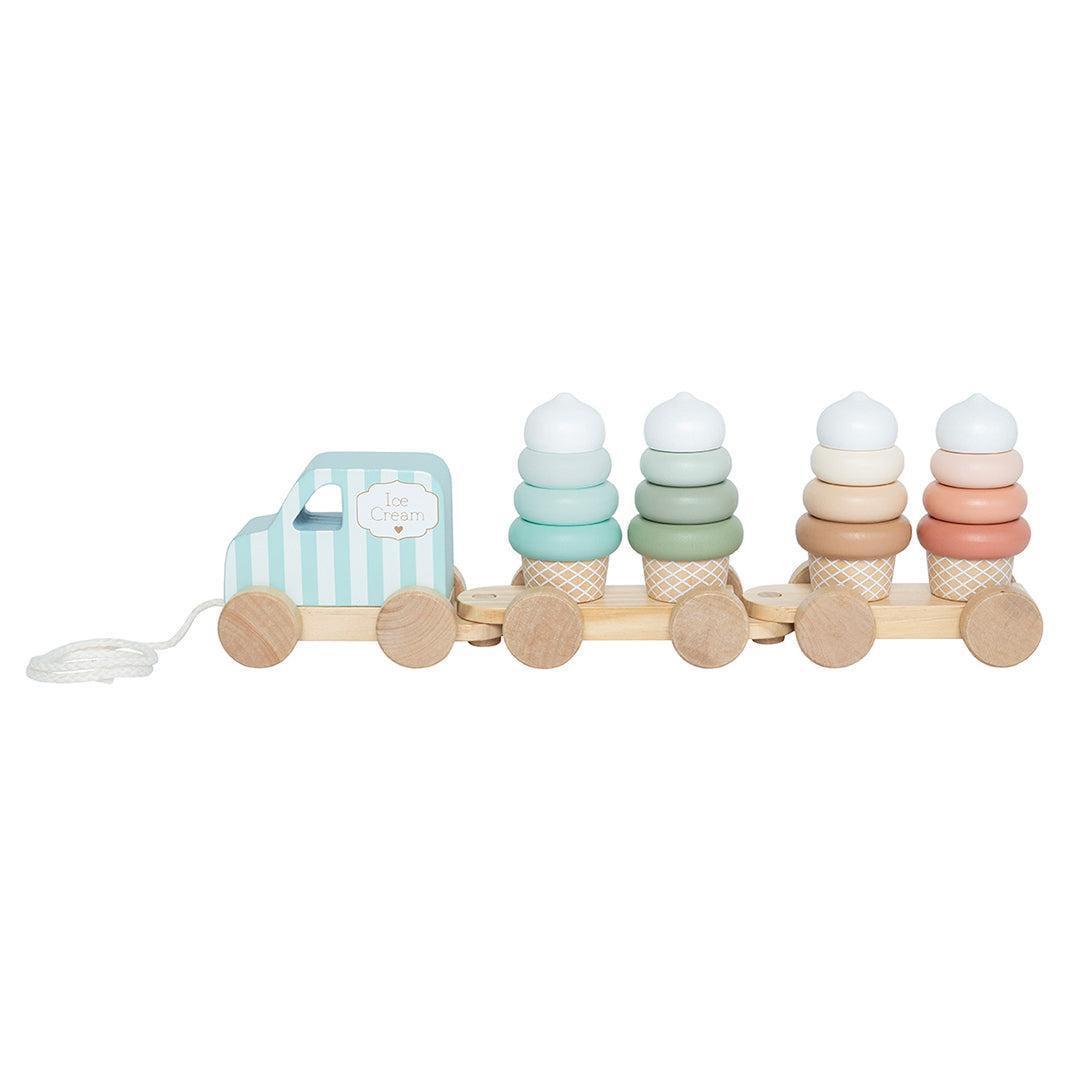 Jabadabado Train With Blocks - Ice Cream-Stacking Toys-Ice Cream- | Natural Baby Shower