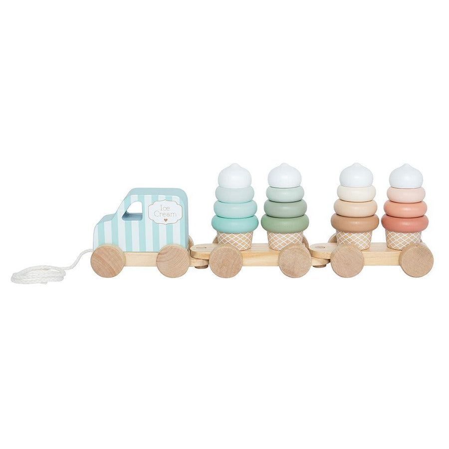 Jabadabado Train With Blocks - Ice Cream-Stacking Toys-Ice Cream- | Natural Baby Shower