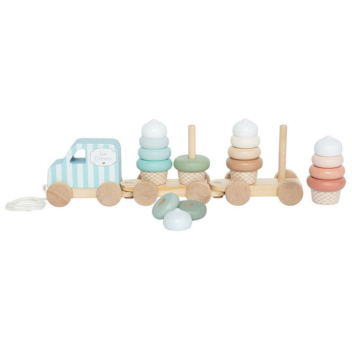 Jabadabado Train With Blocks - Ice Cream-Stacking Toys-Ice Cream- | Natural Baby Shower
