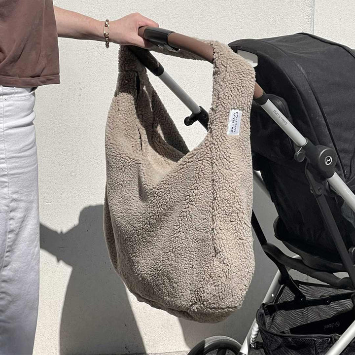 JEM + BEA Teddy XL Changing Bag - Fawn-Changing Bags-Fawn- | Natural Baby Shower