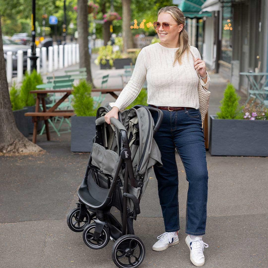 Joie Signature Estrella Twin Stroller - Evergreen-Strollers-Evergreen-One Size | Natural Baby Shower