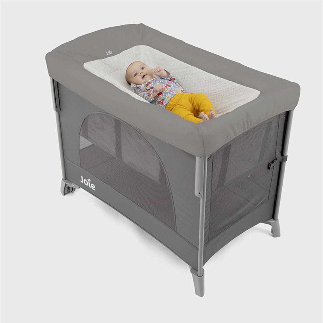 Joie Kubbie Daydreamer Napper Topper - Foggy Grey-Travel Cots-Foggy Grey- | Natural Baby Shower