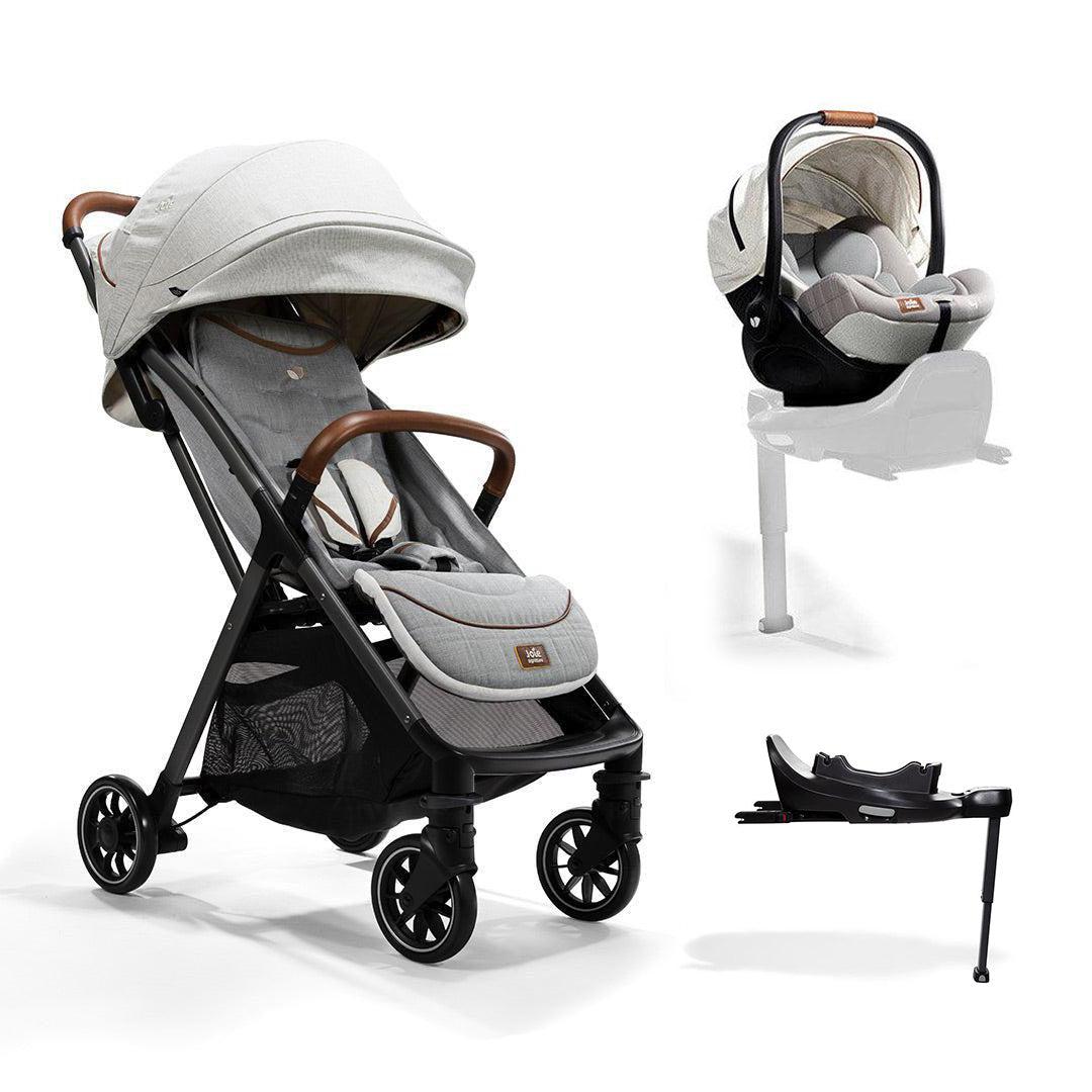 Joie Parcel Travel Ready Travel System - Oyster-Travel Systems-Oyster-Encore Base | Natural Baby Shower