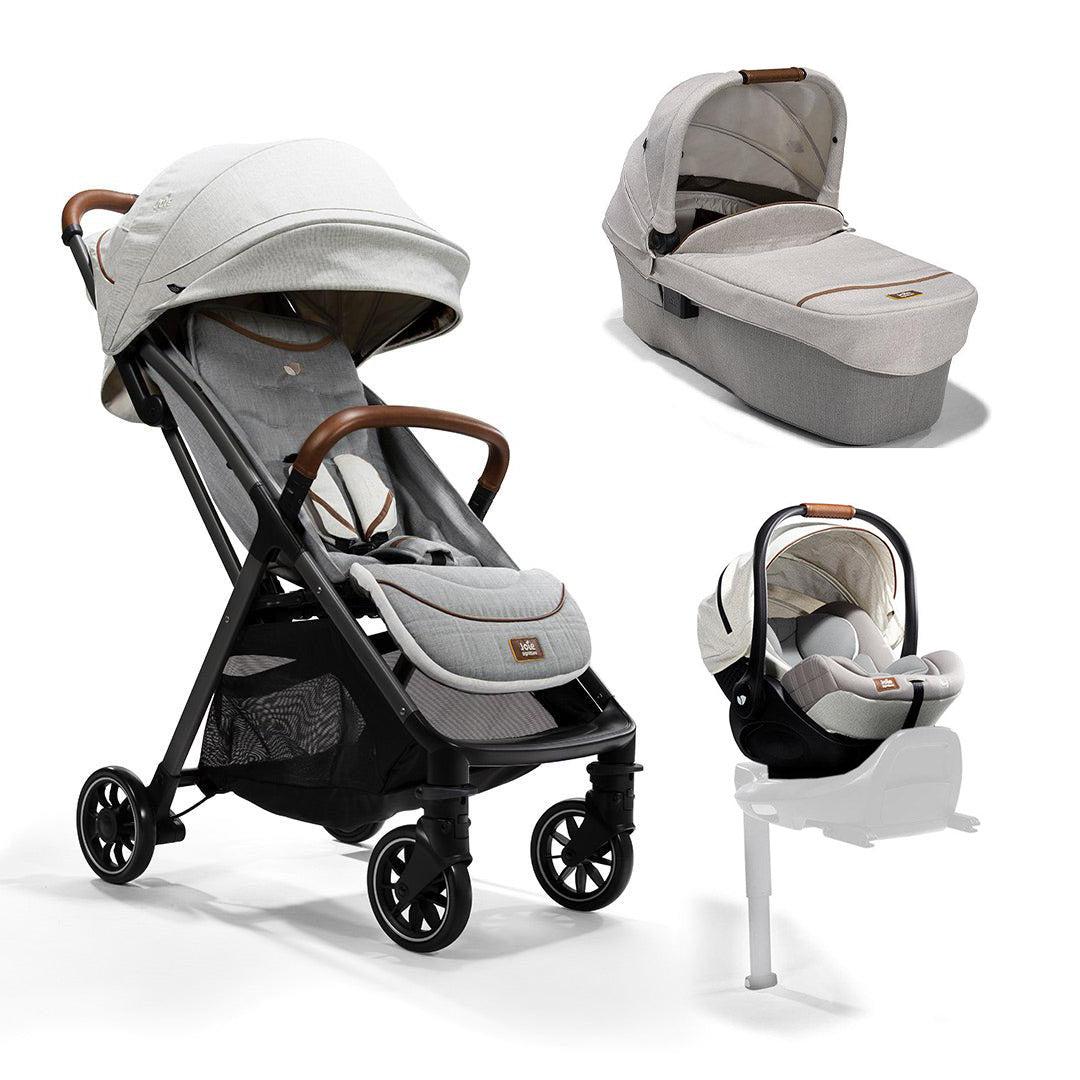 Joie Parcel Travel Ready Travel System - Oyster-Travel Systems-Oyster-No Base | Natural Baby Shower