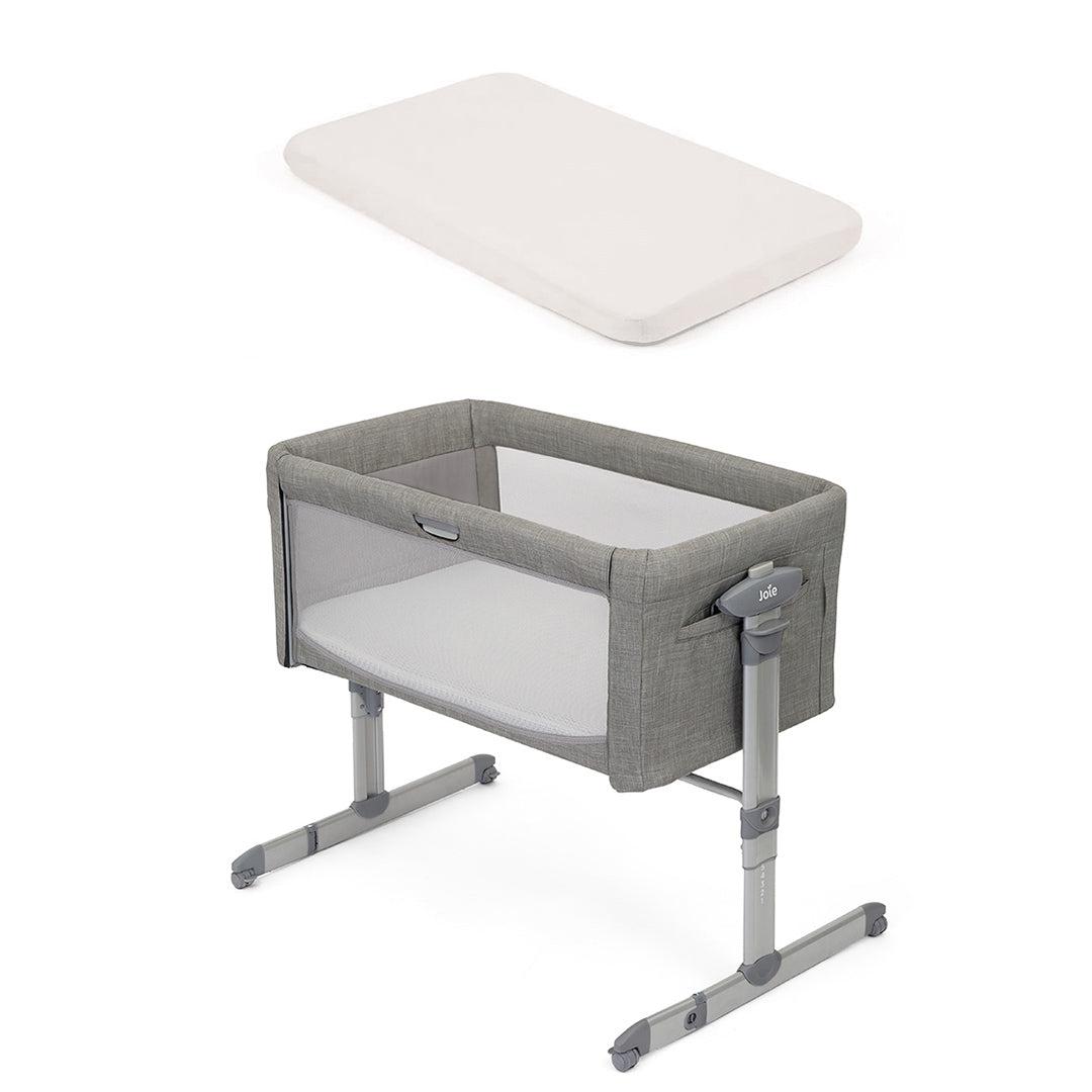Joie Roomie Glide Side Sleeping Crib Foggy Grey