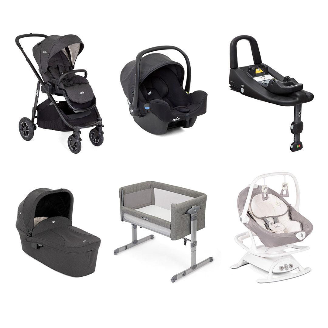 Joie Versatrax Newborn Essentials Bundle - Shale-Travel Systems-Shale- | Natural Baby Shower