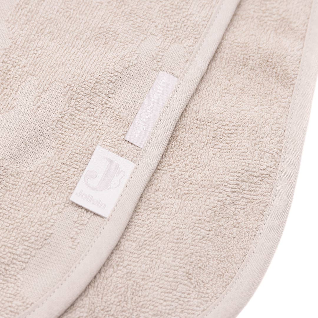 Jollein Bath Poncho Terry Miffy Jacquard - Nougat-Ponchos-Nougat- | Natural Baby Shower