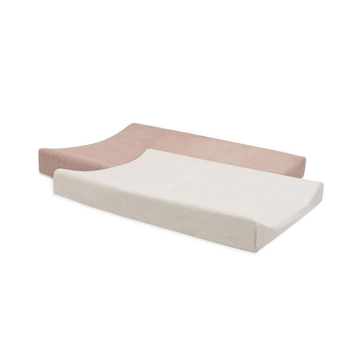 Jollein Changing Mat Cover Terry (2pack) - Wild Rose/Ivory-Changing Mat Covers-Wild Rose/Ivory- | Natural Baby Shower