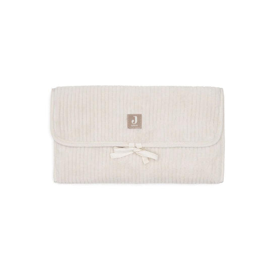Jollein Changing Pad With Storage Pockets Cloudy Rib - Oatmeal-Changing Mats-Oatmeal- | Natural Baby Shower