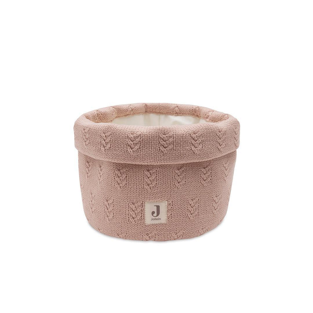 Jollein Changing Table/Storage Basket Grain Knit Wild Rose