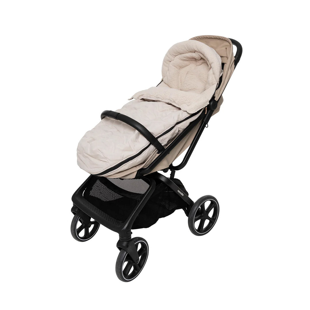 Jollein Stroller Embossed Footmuff - Sand-Footmuffs-Sand- | Natural Baby Shower