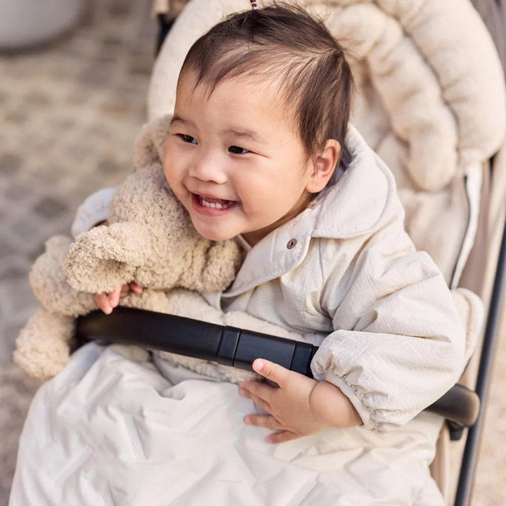 Jollein Stroller Embossed Footmuff - Sand-Footmuffs-Sand- | Natural Baby Shower