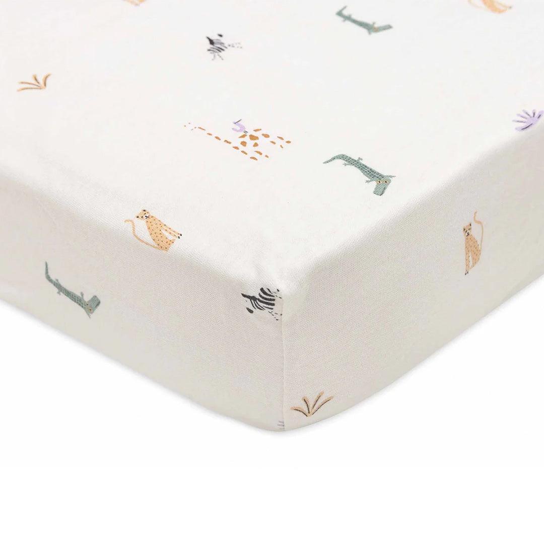 Jollein Jersey Fitted Sheet - Jungle Jambo-Sheets-Jungle Jambo- | Natural Baby Shower