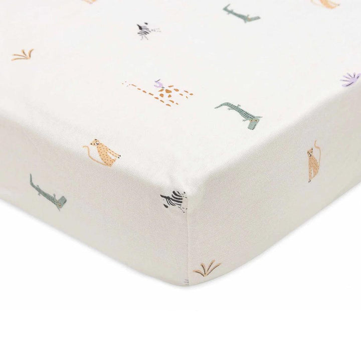 Jollein Jersey Fitted Sheet - Jungle Jambo-Sheets-Jungle Jambo- | Natural Baby Shower