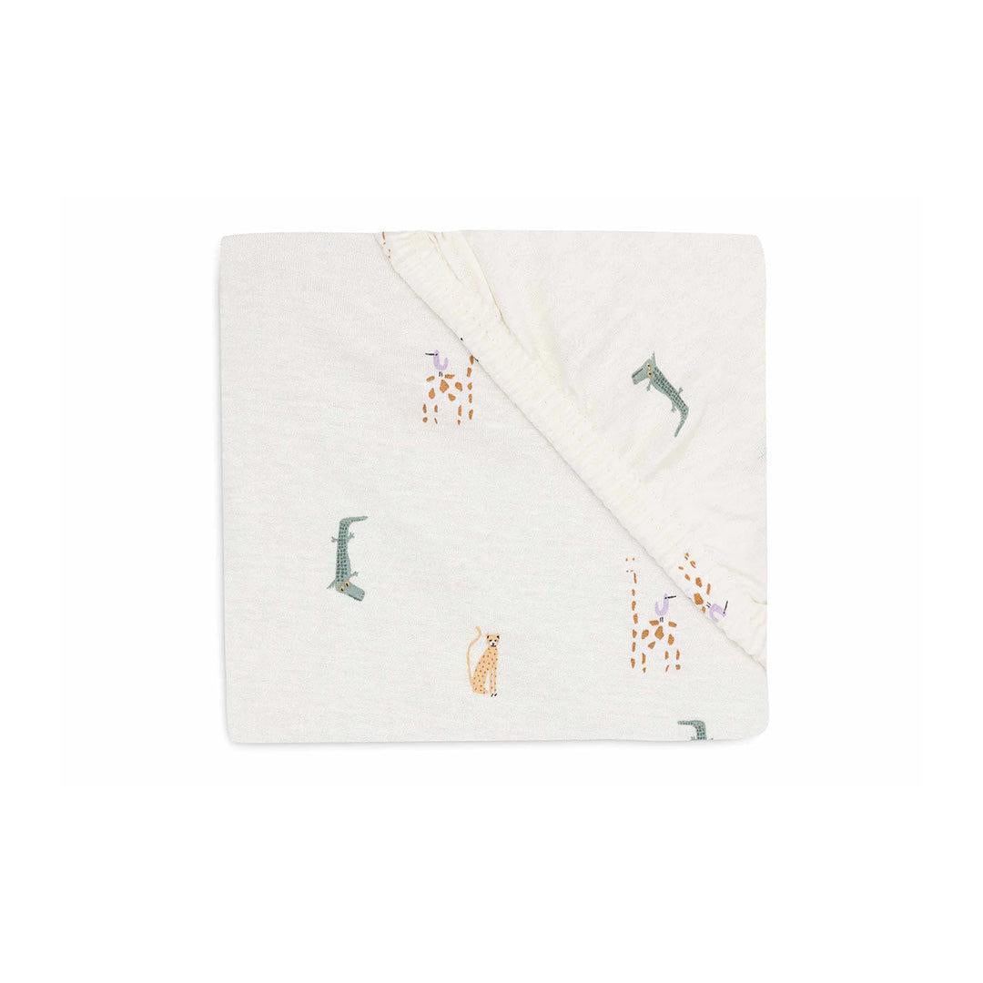 Jollein Jersey Fitted Sheet - Jungle Jambo-Sheets-Jungle Jambo- | Natural Baby Shower