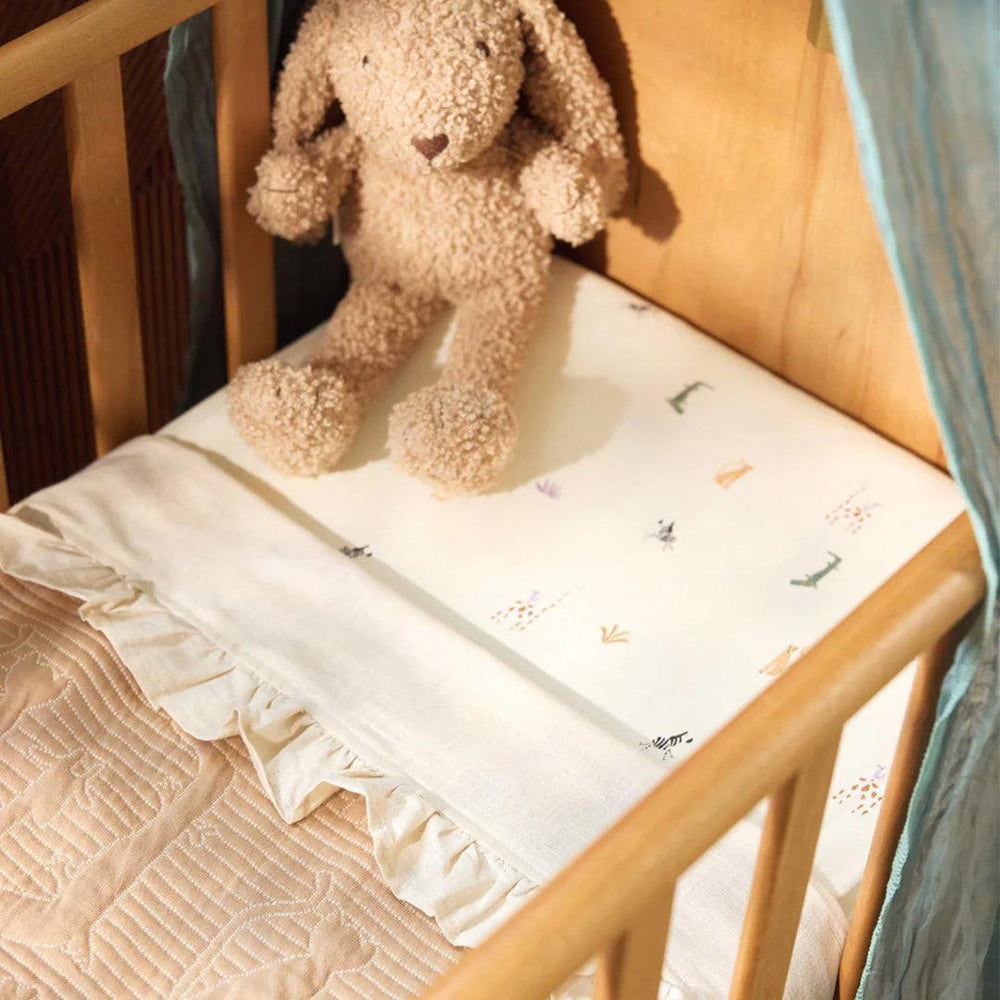 Jollein Jersey Fitted Sheet - Jungle Jambo-Sheets-Jungle Jambo- | Natural Baby Shower