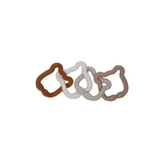 Jollein Loops Toy Silicone - Teddy Bear-Teethers-Teddy Bear- | Natural Baby Shower