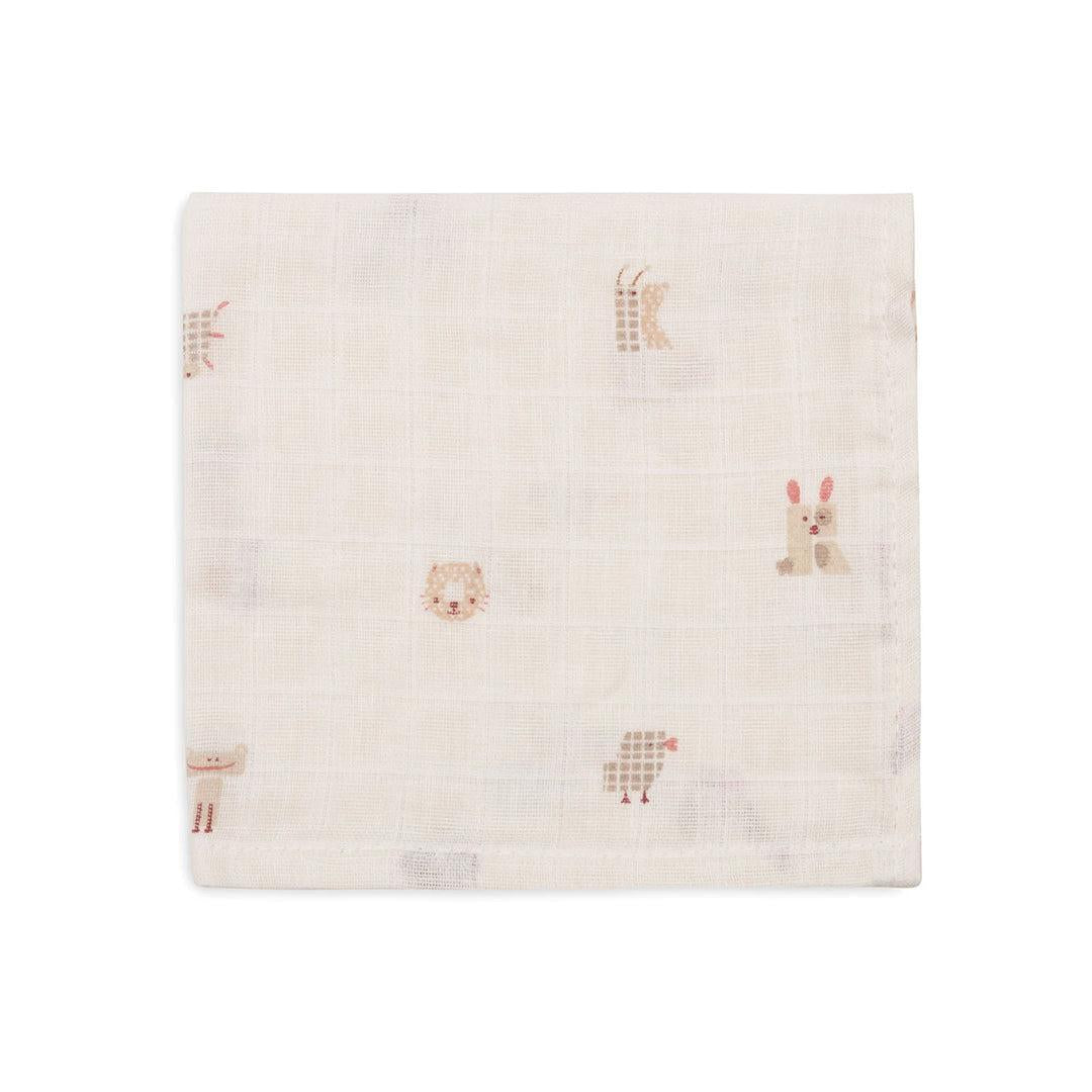 Jollein Mouth Cloth Muslin 3 Pack - Animal Friends-Muslin Squares-Animal Friends- | Natural Baby Shower