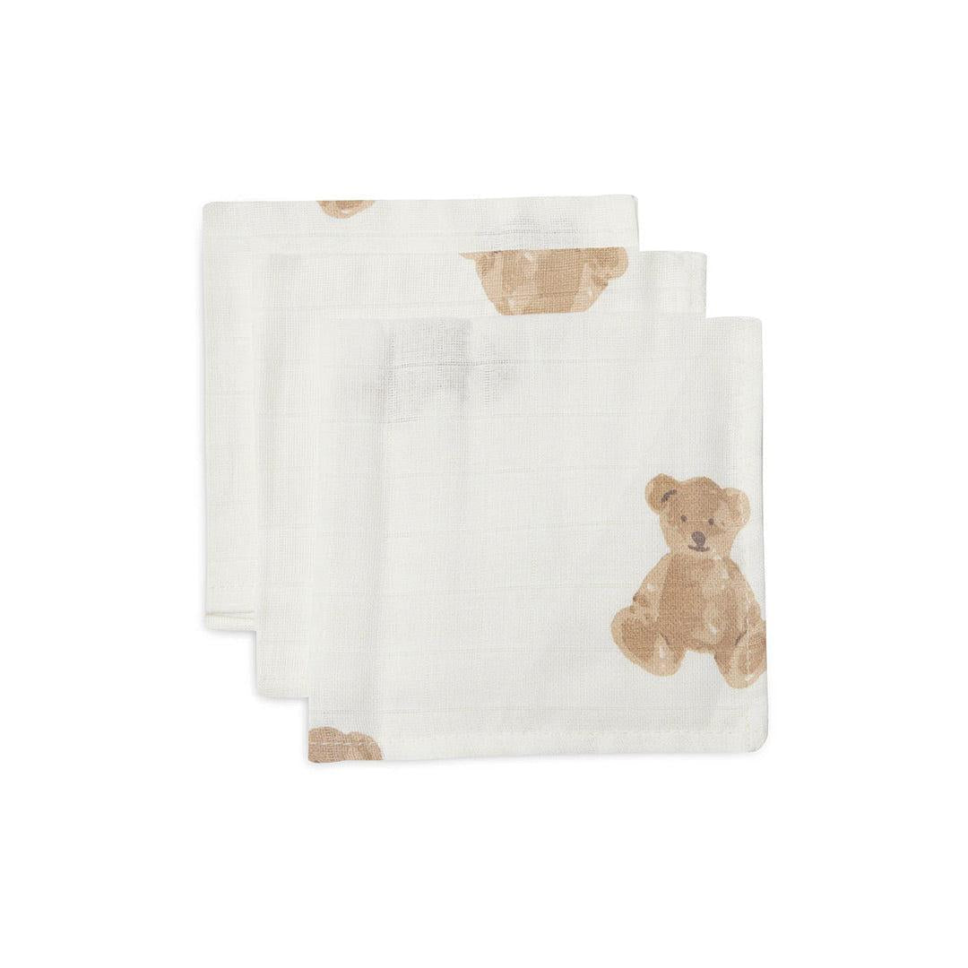 Jollein Mouth Muslin Cloth - Teddy-Muslin Squares-Teddy-31x31cm | Natural Baby Shower