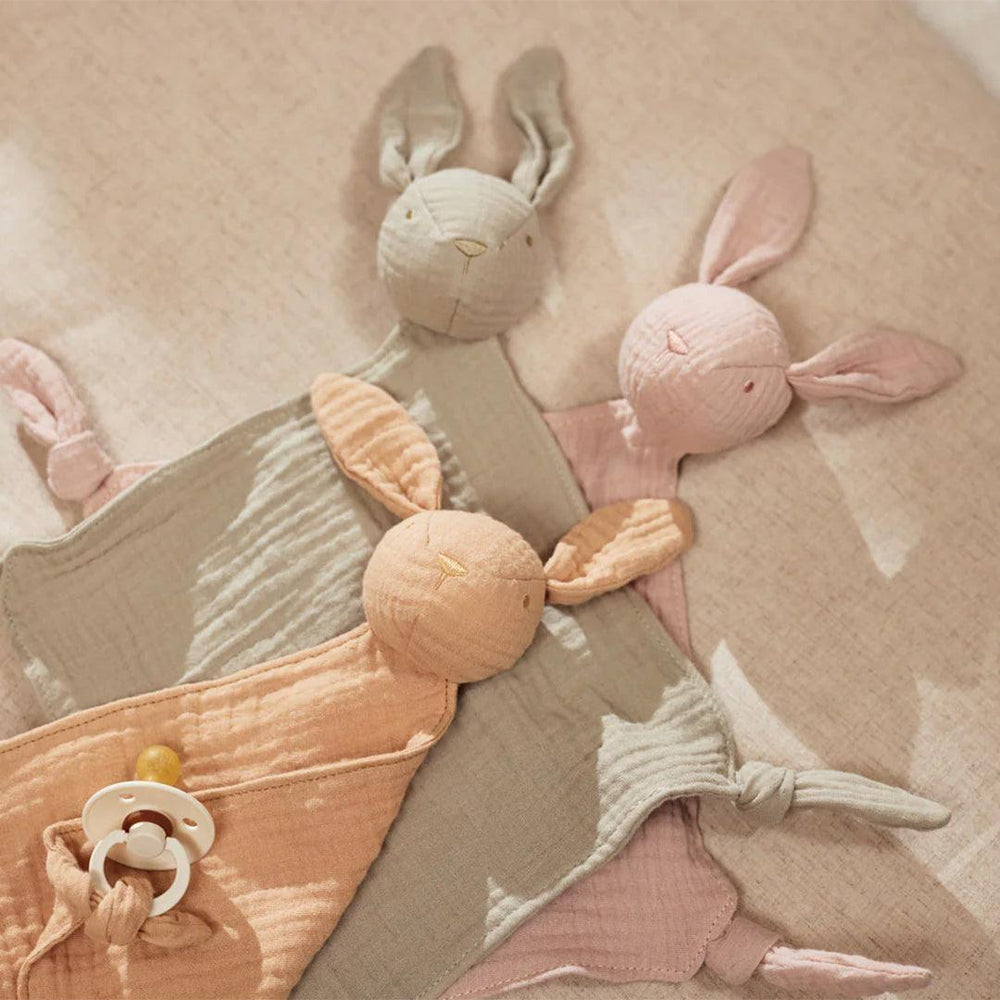 Jollein Pacifier Cloth Bunny Ears - Wild Rose-Pacifier Cloths-Wild Rose- | Natural Baby Shower