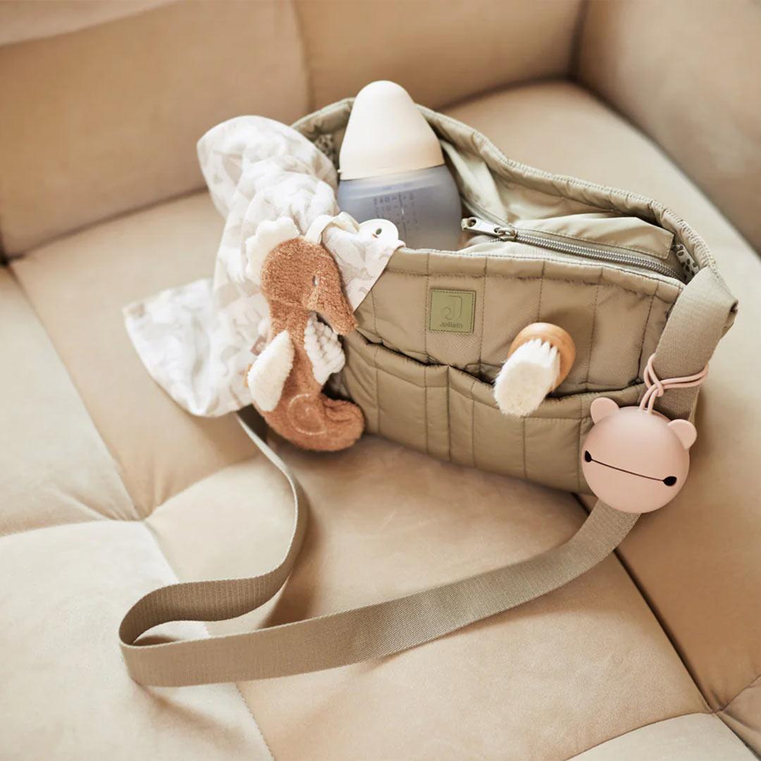 Jollein Puffed Stroller Organizer Olive Green