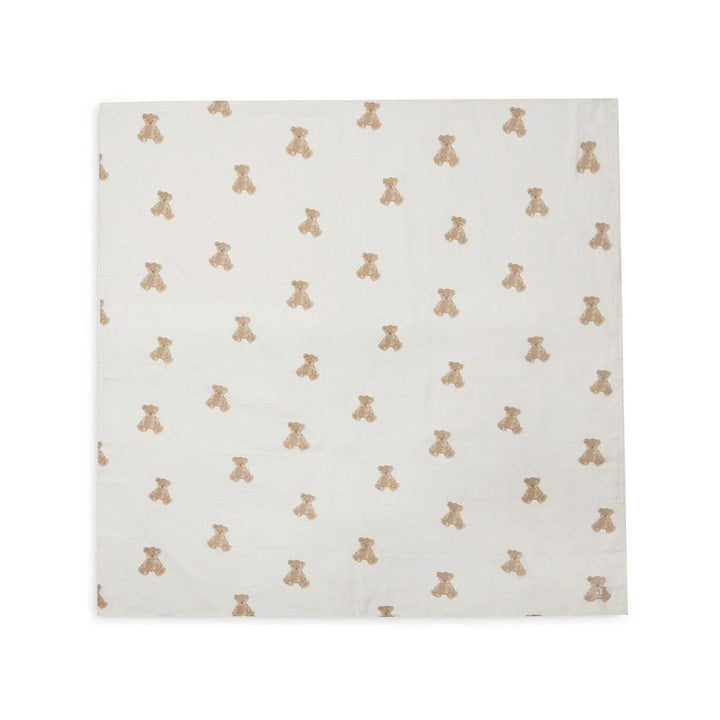 Jollein Swaddle 2pc - Teddy-Muslin Squares-Teddy-115x115cm | Natural Baby Shower