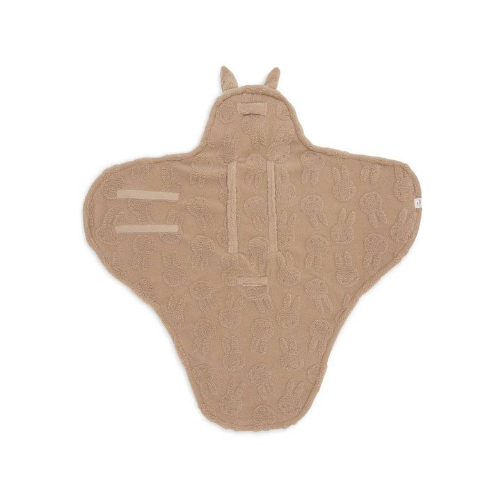 Jollein Swaddling Wrap Blanket Miffy Jacquard Teddy - Biscuit-Swaddling Wraps-Biscuit- | Natural Baby Shower