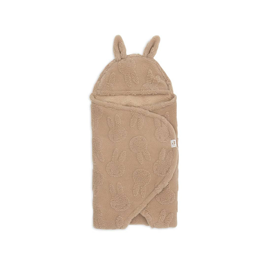 Jollein Swaddling Wrap Blanket Miffy Jacquard Teddy - Biscuit-Swaddling Wraps-Biscuit- | Natural Baby Shower