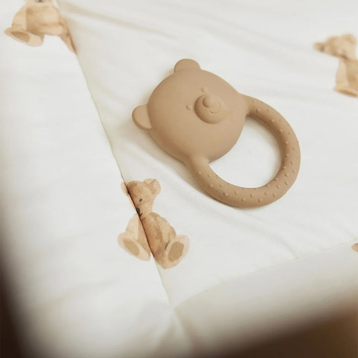 Jollein Teething Ring - Teddy Bear Biscuit