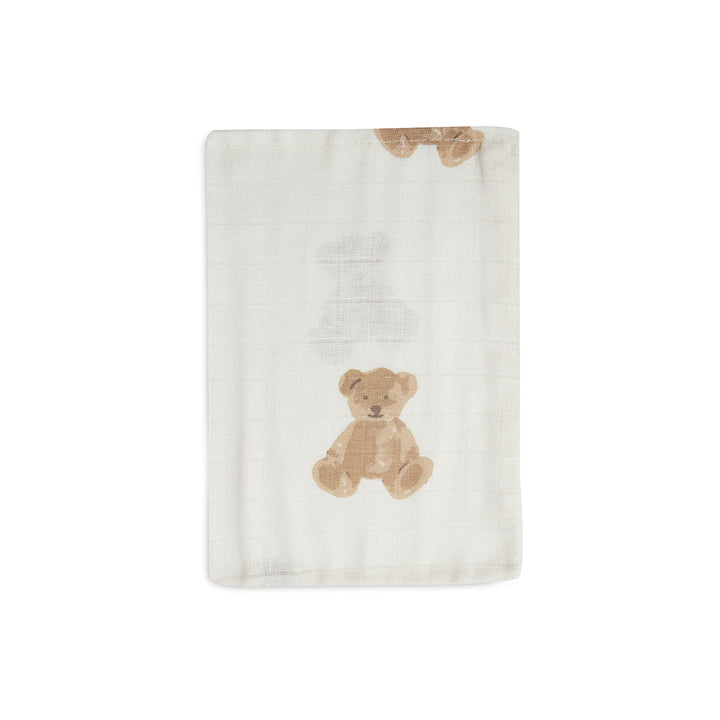Jollein Washcloth Muslin (3pack) - Teddy Bear