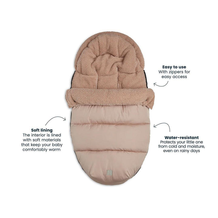 Jollein Footmuff - Puffed Biscuit-Footmuffs-Puffed Biscuit- | Natural Baby Shower