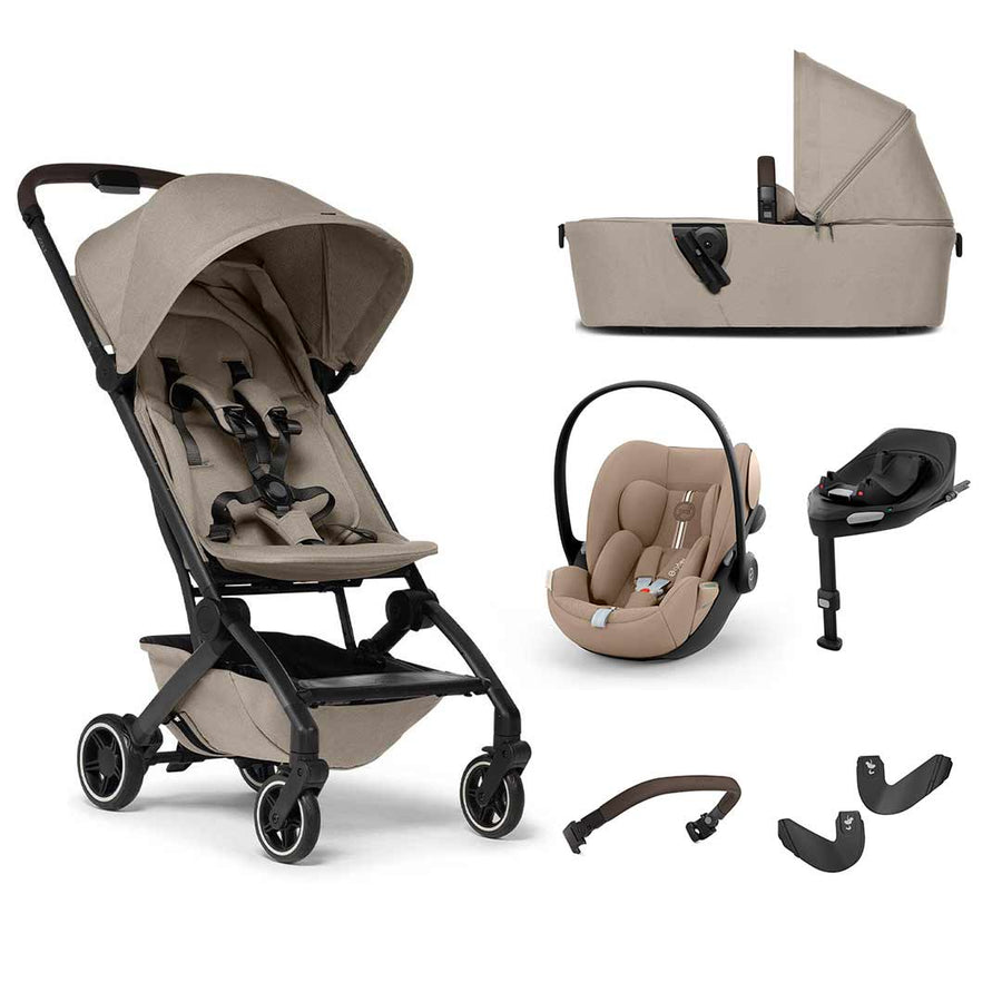 Joolz Aer+ Pushchair + Cloud G Plus Travel System - Sandy Taupe-Travel Systems-Sandy Taupe-With Base | Natural Baby Shower